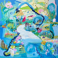 Mary Montague Sikes Title: Blue Pathway