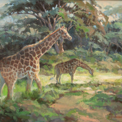 Jean Grunewald Title: Early Morning Giraffes