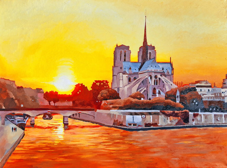 Jim Smither Title: Sunset at Notre Dame