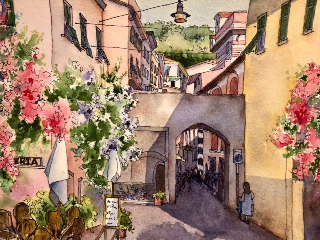 Marti Franks Title: Pathways in Monterosso