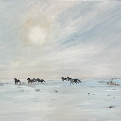Kathy Rivera Title: Snow Ponies