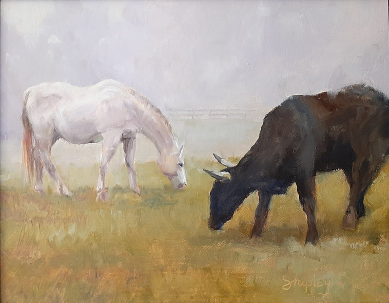 Lois Shipley Title: Grazing in the Morning Mist