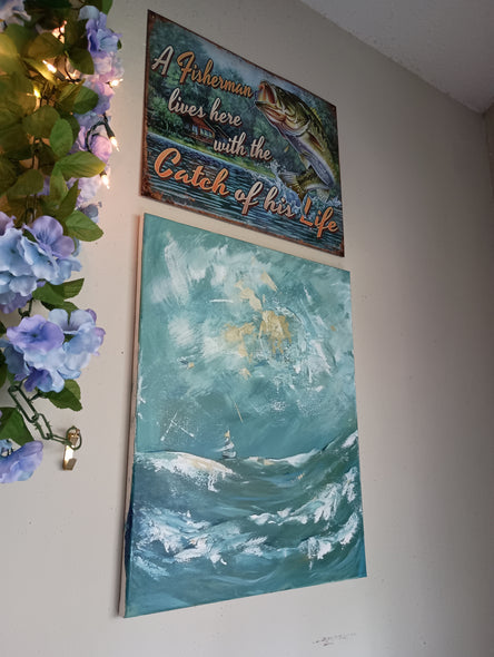 Addie Mendelson Title: Sailing on a Sunny Day