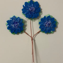 Gail Perry #462 Title: Three Blue Fleurs