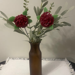 Gail Perry #478 Title: Vase with 2 Long-Stemmed Red Roses