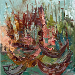 Baha Omary Kikhia Title: Pink Adrift