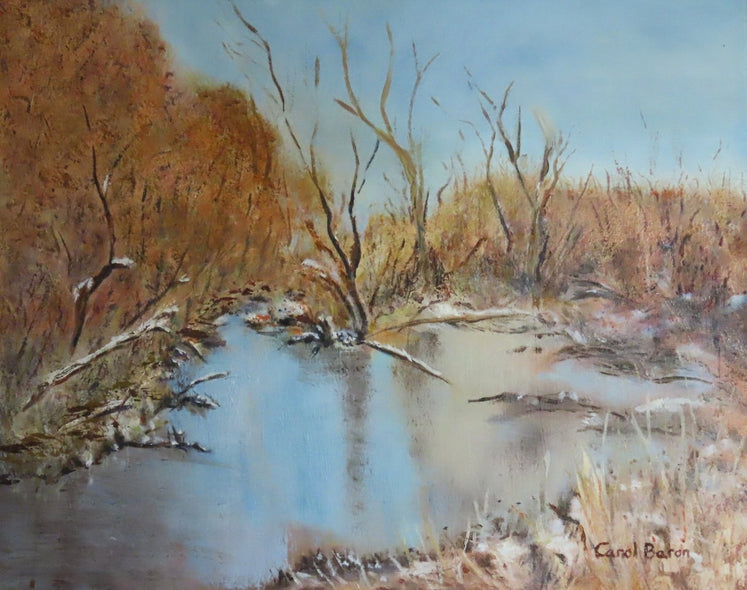 Baron, Carol Title: A Little Bit of Winter at Tuckahoe Creek