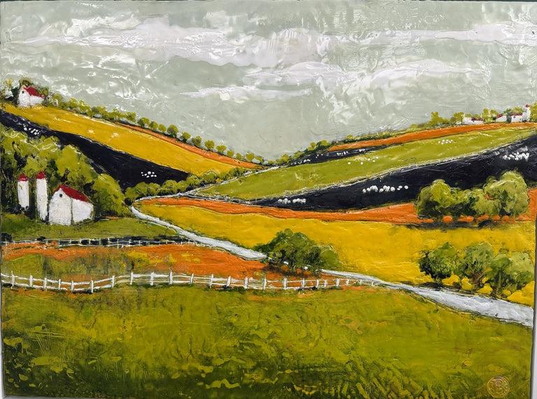 Bennett, Joan  title: Two Silos