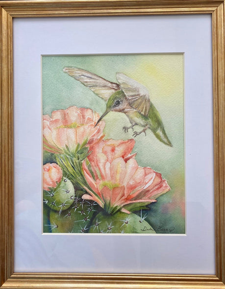 Berry, Dale Title: Hummingbird and Cactus