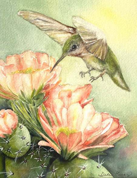 Berry, Dale Title: Hummingbird and Cactus