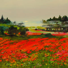 Bev Perdue Title: Mist over Poppies