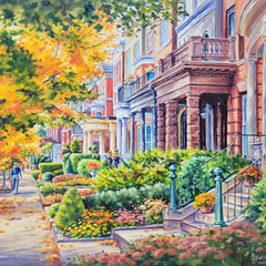 Beverley Jane Title: Autumn Walk on the Avenue