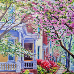 Beverley Jane Title: Beneath the Dogwood and Cherry Tree Branches