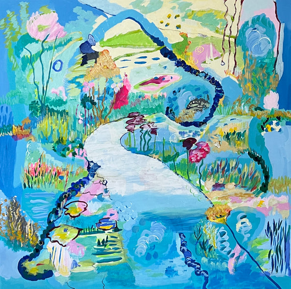 Mary Montague Sikes Title: Blue Pathway