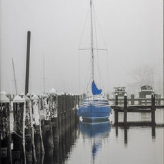 Hendrickson, Brandon Title: Foggy Sailboat