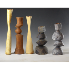 Barbara Dill Title: Various Multi Axis Candle Sticks