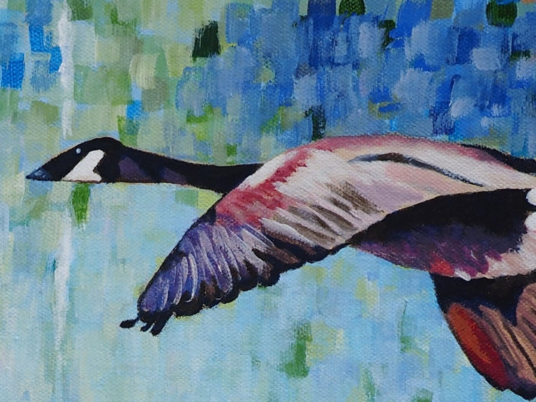 Cheatham, Elizabeth Title: Geese in Spring Flight