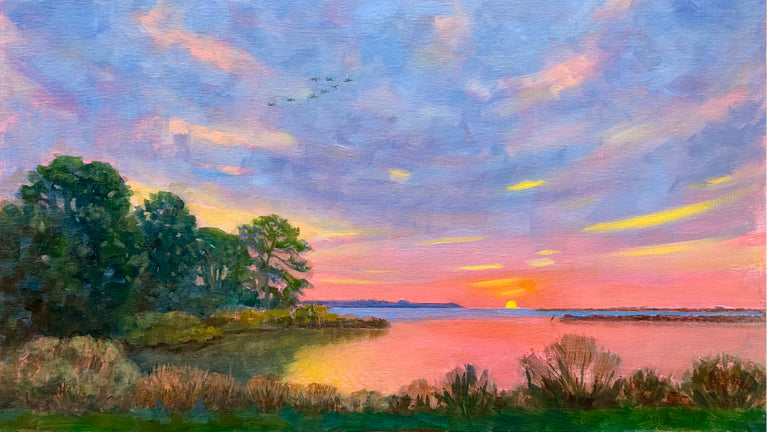 Marjorie Perrin Title: Snug Harbor Sunrise