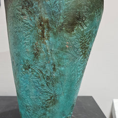 Dianna Waters Title: Blue Pit Fire Vase