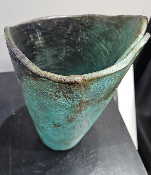 Dianna Waters Title: Blue Pit Fire Vase