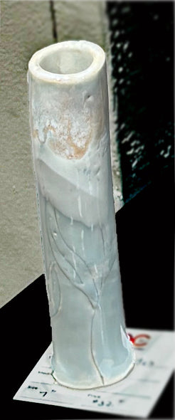 Dianna Waters Title: Round Floral Creme Vase