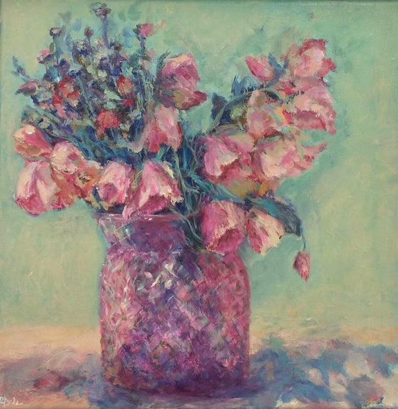 Rosemary Duda Title: Pink Vase with Roses