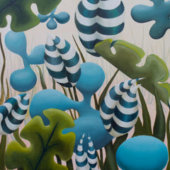 Emma Knight Title: Blue Striped Pincer Blossoms