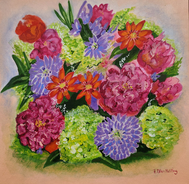 Netting, F. Ellen title: Flower Explosion