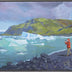 Ferreira, Cynthia Title: Glacier Lagoon and the Red Parka