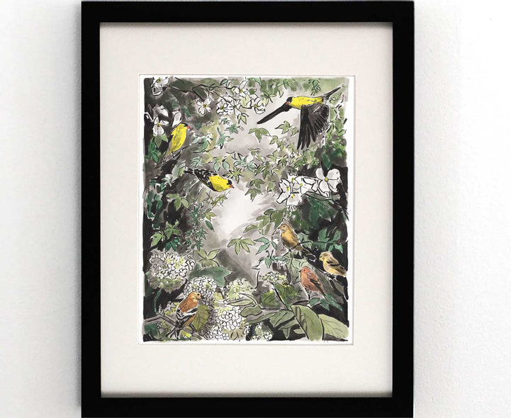 Peyton Millikan Title: Flora & Feathers I