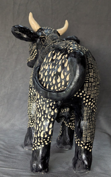 Freed, Deborah Title: Sgrafitto Cow (Agnes)