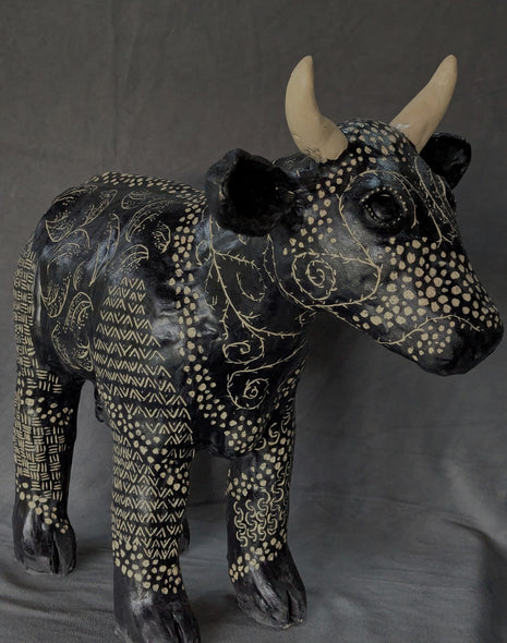 Freed, Deborah Title: Sgrafitto Cow (Agnes)