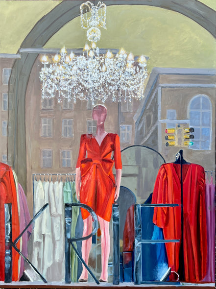 Mike Haubenstock Title: The Red Dress in a Watching World