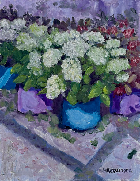 Mike Haubenstock Title: White Hydrangeas