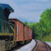 Helms, Clinton title: CXS Train at Maidens Crossing Goochland