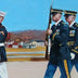 Helms, Clinton title: Color Guard Rehearsal