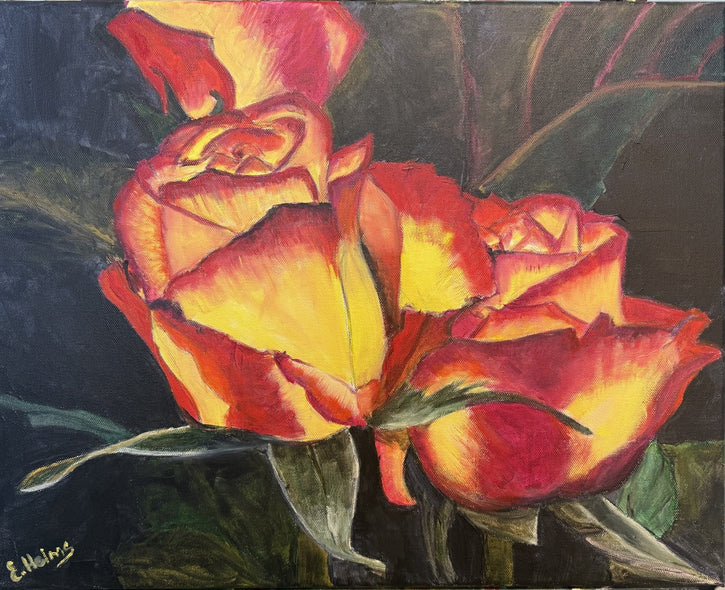 Helms, Ella Title: Flaming Rose