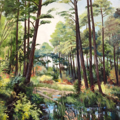 Hollett-Bazouzi, Linda title: Primeval Pine Forest II