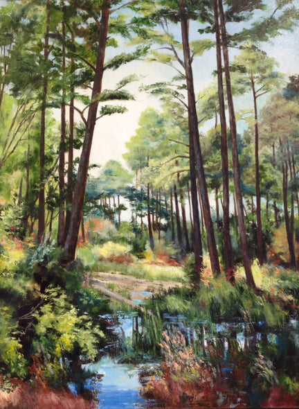 Hollett-Bazouzi, Linda title: Primeval Pine Forest II