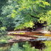 Hollett-Bazouzi, Linda Title: Summer Morning on Swift Creek I (Study)