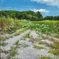 Linda Hollett-Bazouzi Title: Path with Queen Anne's Lace VII