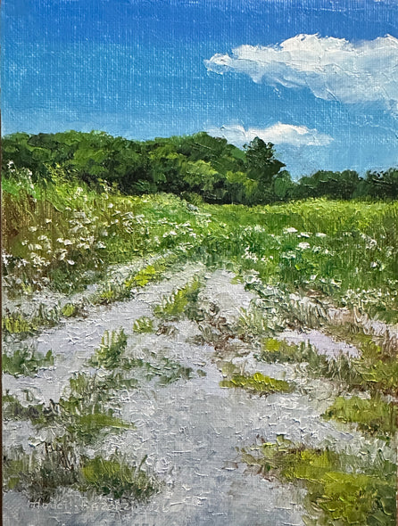 Linda Hollett-Bazouzi Title: Path with Queen Anne's Lace VII