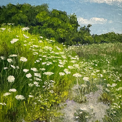 Linda Hollett-Bazouzi Title: Path with Queen Anne's Lace IX