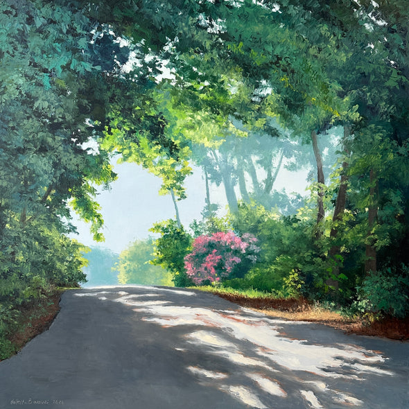 Linda Hollett-Bazouzi Title: Summer Haze and Crape Myrtle III
