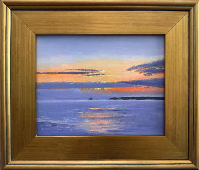 Hollett-Bazouzi, Linda Title: Violet Sunrise, St Ives, Cornwall II