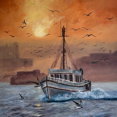 Jan Priddy Title: Misty Sunrise