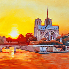 Jim Smither Title: Sunset at Notre Dame