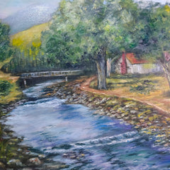 Judy Motley Title: Graves Mt Fishing Stream