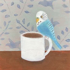 Kathleen Westkaemper Title: Budgie and Coffee