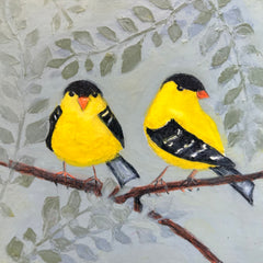 Kathleen Westkaemper Title: Two Goldfinches